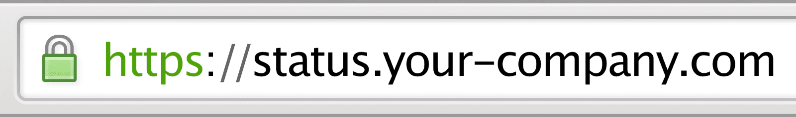 Status page custom domain