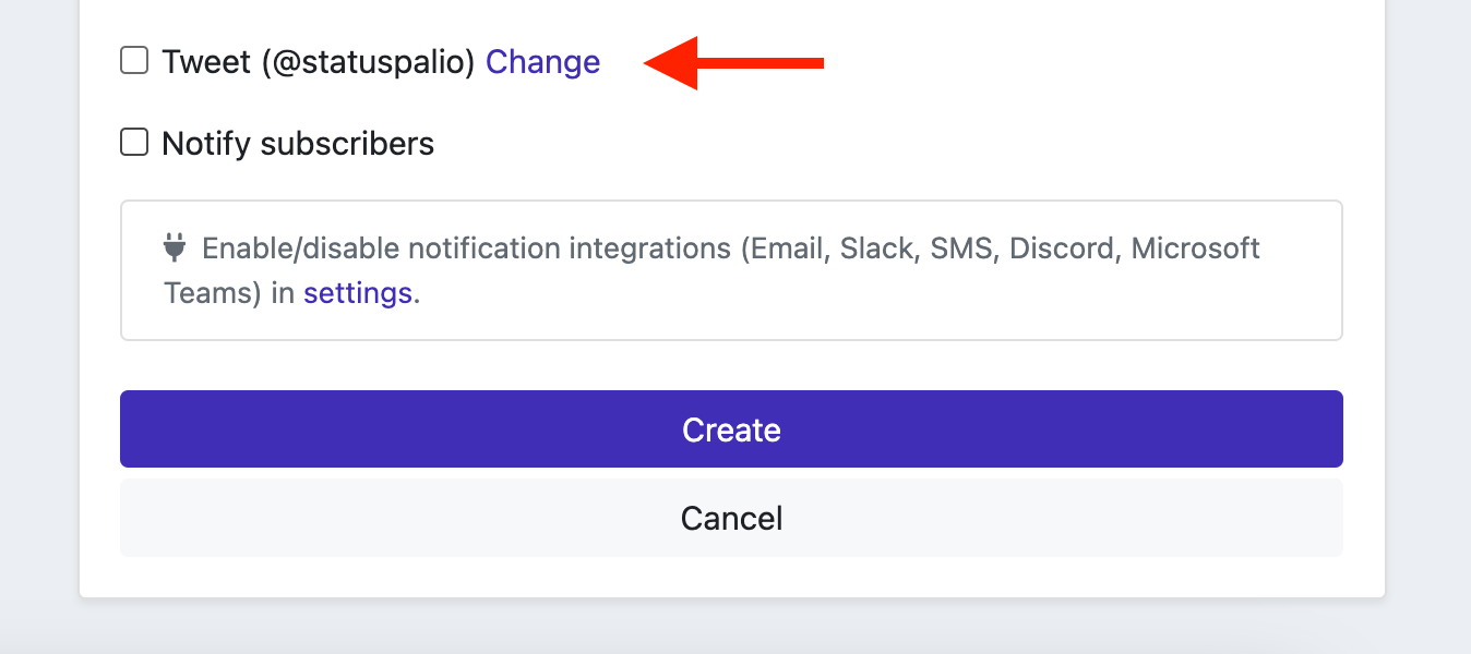 Changelog - Twitter integration fix