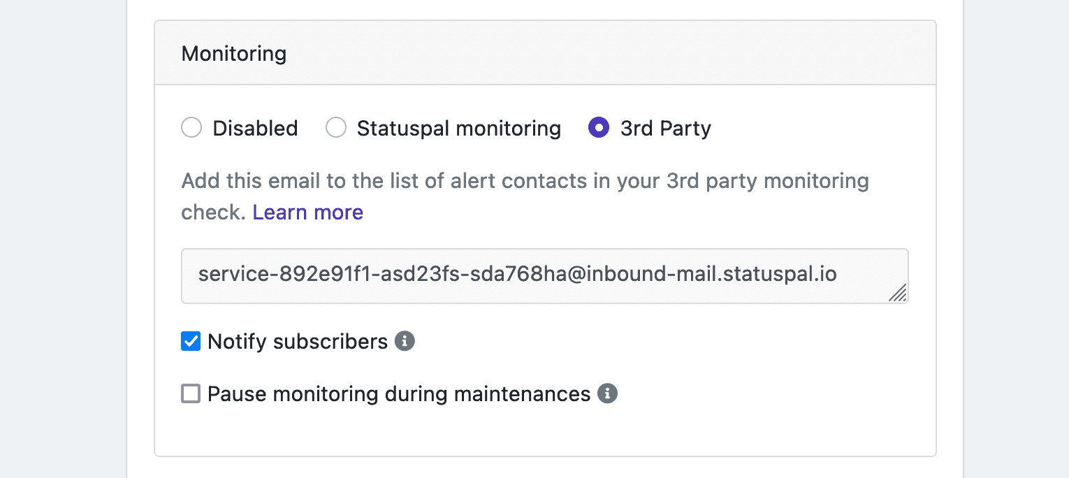 Zabbix integration screenshot 1